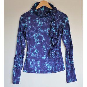 Blue Karma San Suu Full Zip Jacket with Ruffle